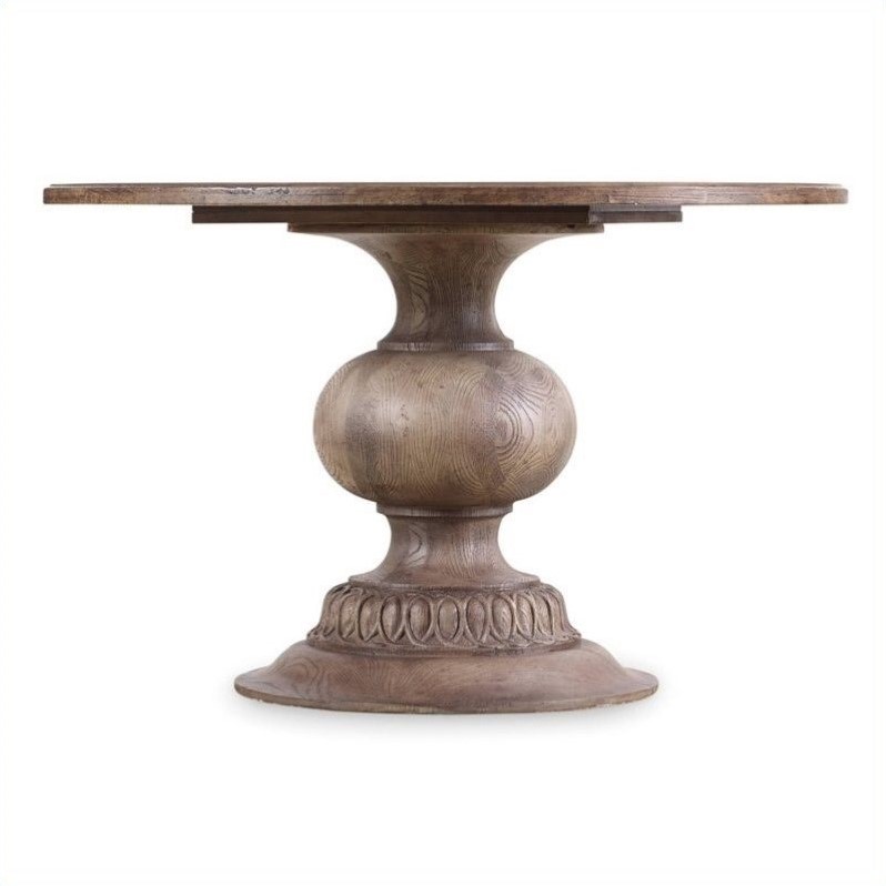 Hooker Furniture Melange 48" Cambria Round Pedestal Dining Table in