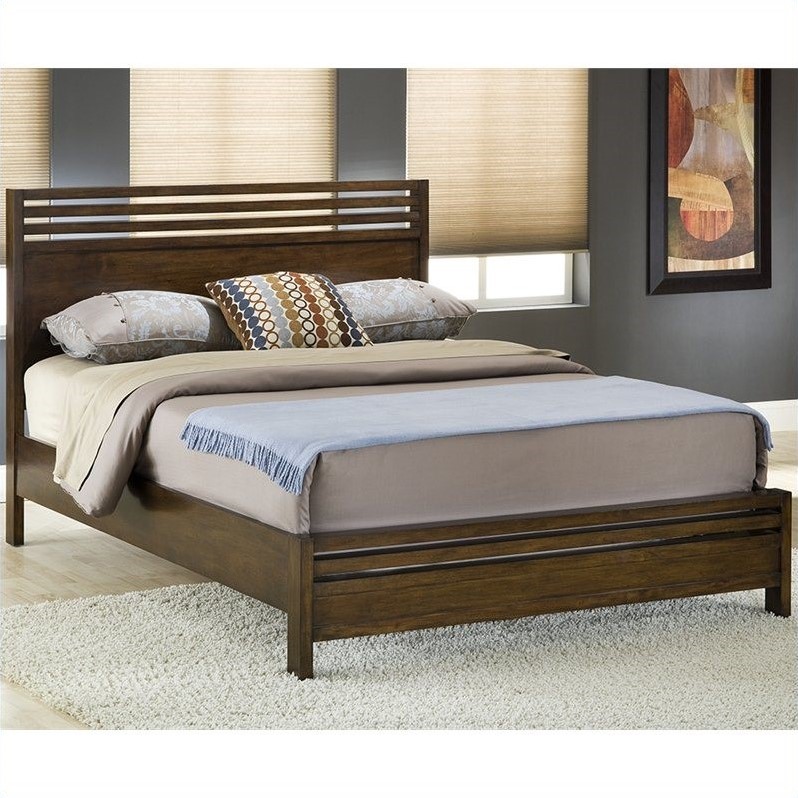 Modus Uptown Platform Bed in Truffle - 6M35FX
