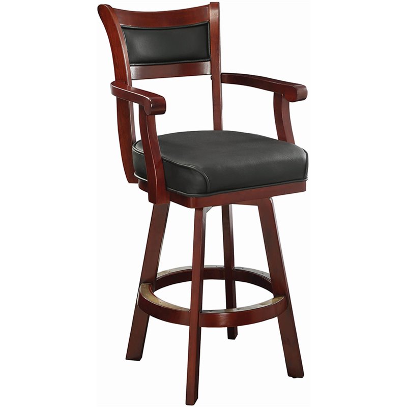 Coaster Lambert 30 Quot Leather Back Swivel Bar Stool In Cherry 3079 | coaster lambert 30 quot leather back swivel bar stool in Coaster Lambert 30 Quot Leather Back Swivel Bar Stool In Cherry 3079 | coaster lambert 30 quot leather back swivel bar stool in
