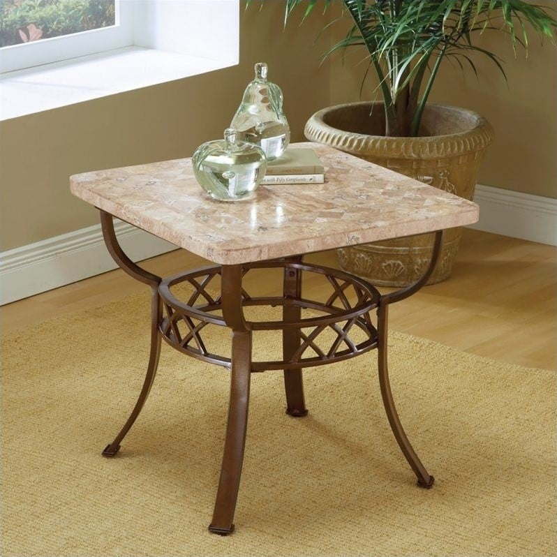 Hillsdale Brookside Stone Top End Table 4815OTE   135755 L 