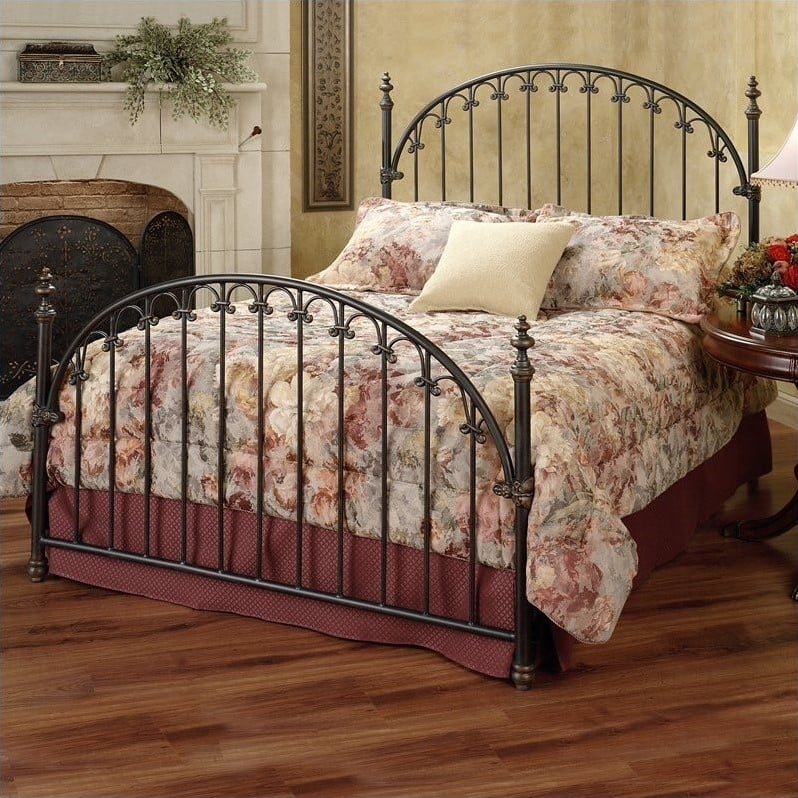 Hillsdale Kirkwell Metal Poster Bed in Brushed Bronze Finish - 1038BXR