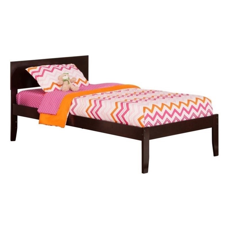 Atlantic Furniture Orlando Bed with Open Foot Rail in 