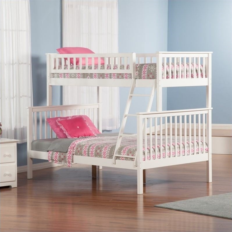 Atlantic Furniture Woodland Bunkbed in White - AB56X02