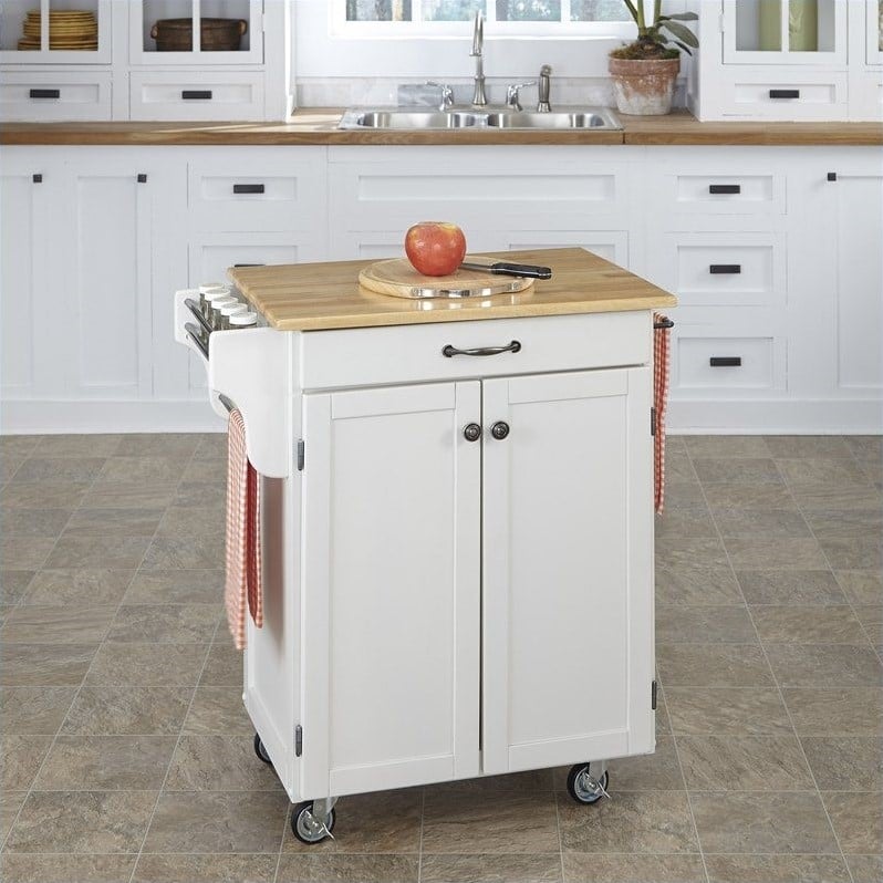 White Kitchen Cart - 9001-0021